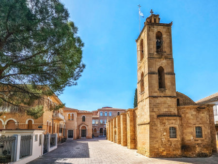 St. John's Cathedral (1662) at sunny day. Nicosia, Cyprus.の写真素材