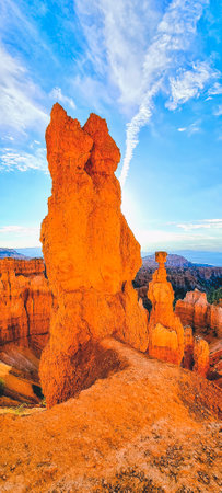 Thor's Hammer rock formation at Sunset Point, Bryce Canyon National Park, Utah USA