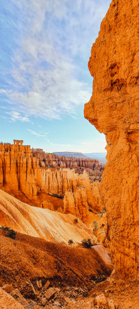 Switchback hiking trail through Bryce Canyon in Utah, USAの写真素材