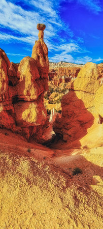 Hoodoos from Navajo Trail, Bryce Canyon, Utah, USAの写真素材