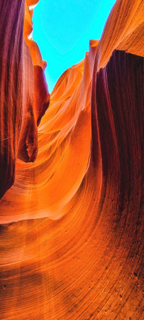 Antelope Canyon is a mesmerizing natural wonder, renowned worldwide for its flowing red rock formations, making it one of the most sought-after destinations for nature enthusiasts acrossの写真素材