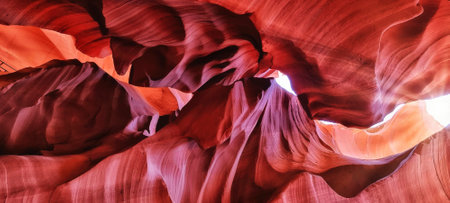 Antelope Canyon: famous phantasmagoric rock formation in Navajo territory in Arizona (USA)の写真素材