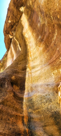 Abstract close up of striped rocks, Zion national park, Utah