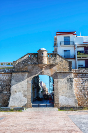 Historic Fortified Town of Campeche - UNESCO World Heritage Site. The Ocean Gate
