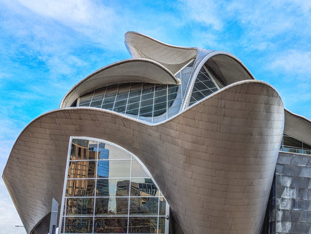 Edmonton, Canada - 11 March, 2025: The exterior of the Alberta Art Gallery in Edmonton Center. The gallery is 85,000 sq ft and is a world-class center for the presentation of regional, national and international art, education and scholarship.の写真素材