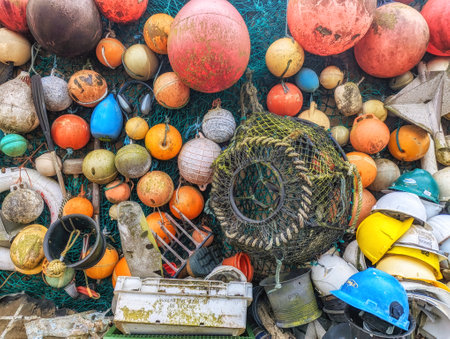 A lot of floaters on a heap to use as background, graphic backgrounds