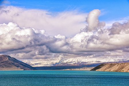 Scenic view of the Indus River valleyの写真素材