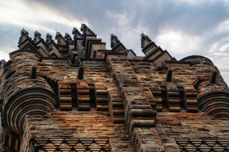 Details of Wallace monument in Stirling, UKの写真素材