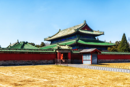 Tiantan Park, Beijing, China.の写真素材