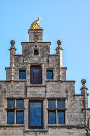 Guild halls on Antwerp, Belgium Grote Markt or main square or Great Market Square. Guild housesの写真素材