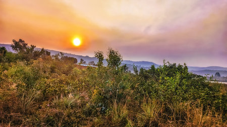 Hilly landscape, Burundi, Bujumbura Rural, Bugarama