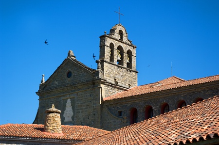church of st  joan and st  pol  st  joan de les abadesses  abadesses の写真素材
