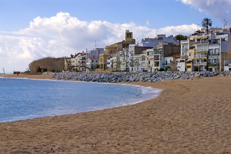 Beach of Sant Pol.Catalonia.Spainの写真素材
