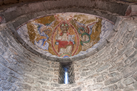 View from the Romanesque  Church of Sant Jaume de Queralbs SXII Catalonia, Spainのeditorial素材