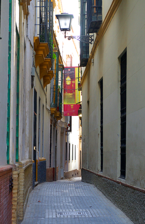 Typical street of Seville.Spainのeditorial素材