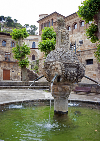 View of Estella.Navarre.Spain.the Pilgrim's Road to Santiago de Compostelaの写真素材