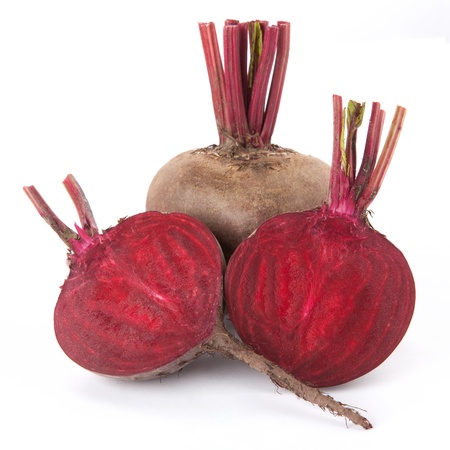 Beet purple vegetable isolated on white background