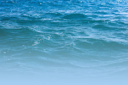Abstract blue water sea for backgroundの写真素材