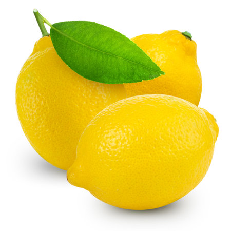lemons isolatedの写真素材