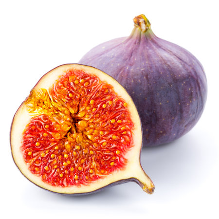 Figs fruits isolated on white backgroundの写真素材
