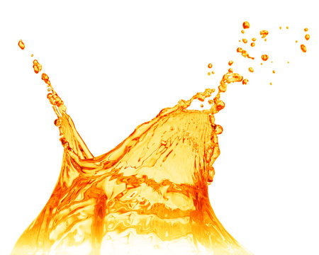 orange juice splashの写真素材