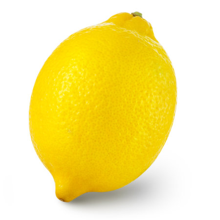 lemon isolated on white background. Clipping Pathの写真素材