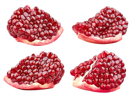Pomegranate fruit isolatedの写真素材