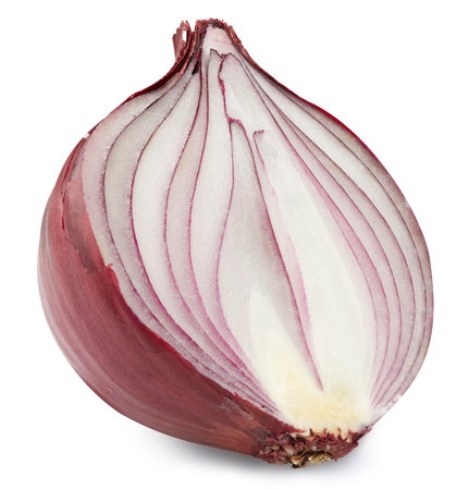 Onion Isolated on whiteの写真素材