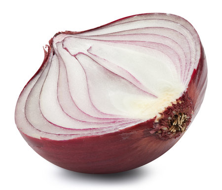 onion isolated on whiteの写真素材