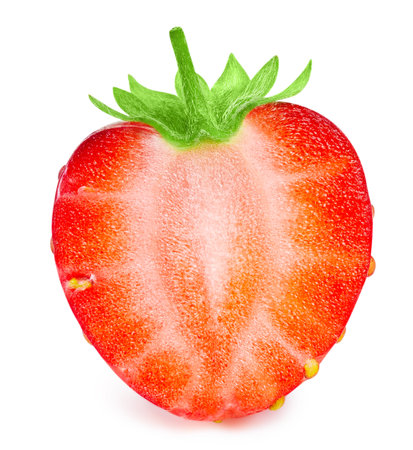 Strawberry isolated on whiteの写真素材
