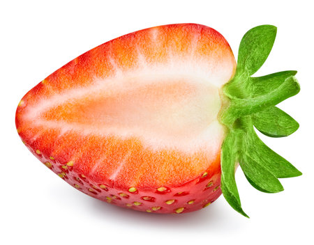 Strawberry isolated on whiteの写真素材