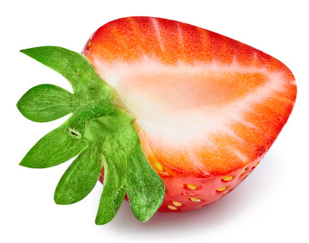 Strawberry isolated on whiteの写真素材