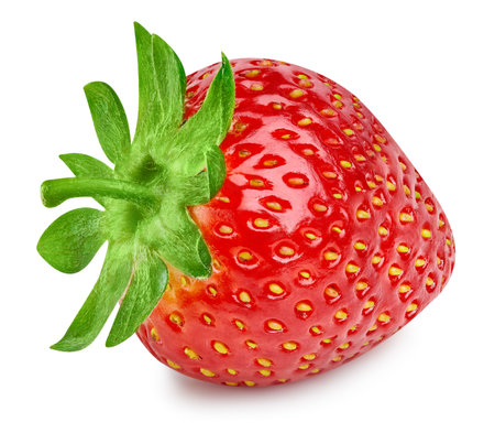 Strawberry isolated on whiteの写真素材