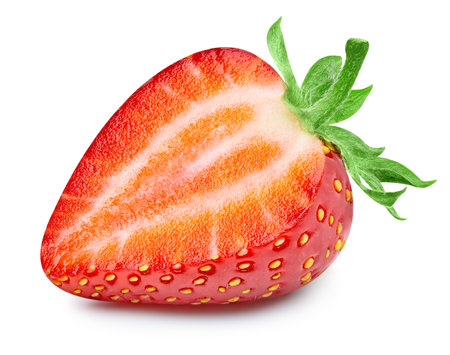 Strawberry isolated on whiteの写真素材