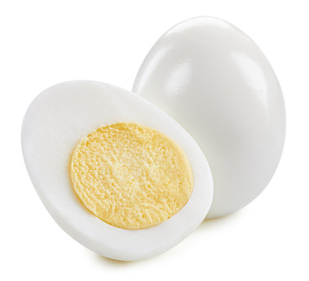 Eggs isolated on whiteの写真素材