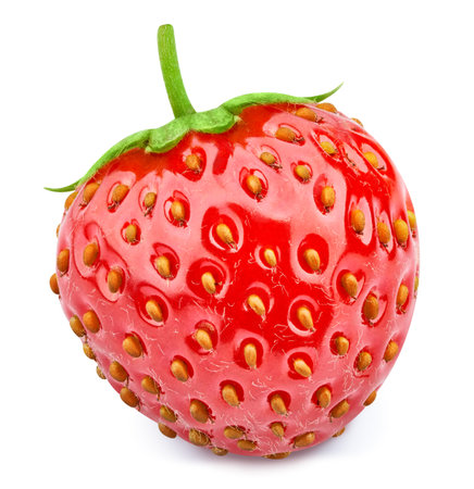 Strawberry isolated on whiteの写真素材