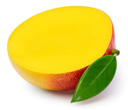 Red mango isolated on whiteの写真素材