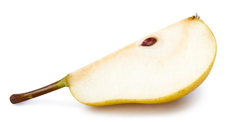 Pear isolated on whiteの写真素材