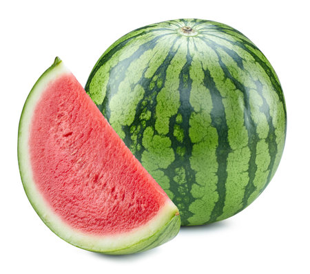 Watermelon isolated on whiteの写真素材