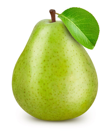 Pear isolated on whiteの写真素材