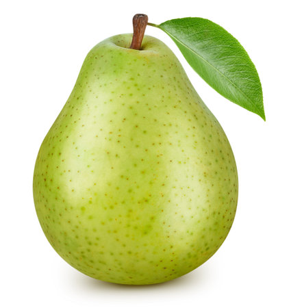 Pears isolated on whiteの写真素材