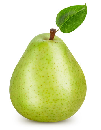 Pears isolated on whiteの写真素材