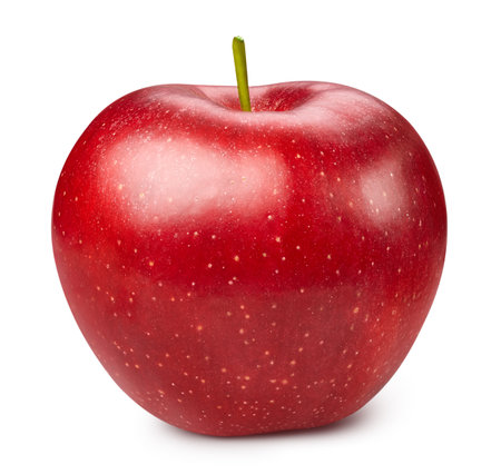 Red apple isolated on white.の写真素材