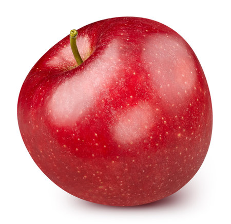 Fresh red apple isolated on white.の写真素材