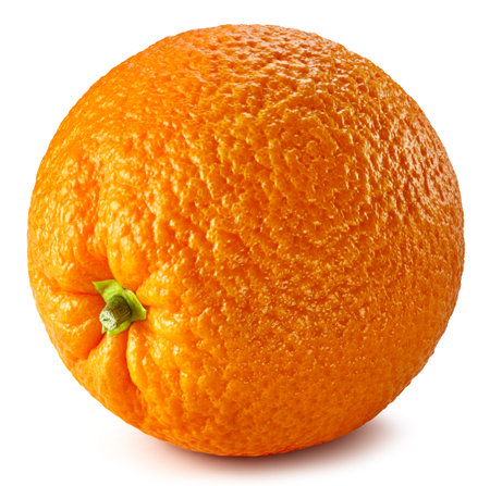 Orange isolated on whiteの写真素材