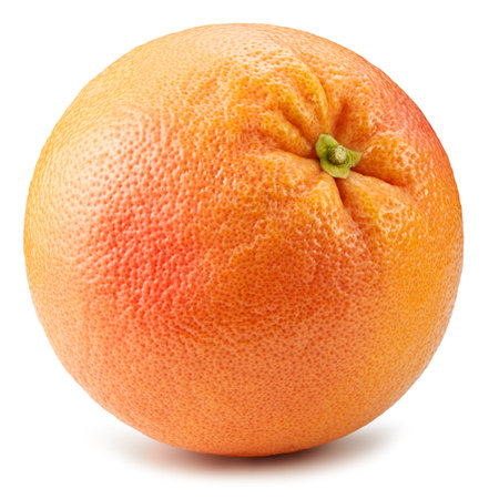 Grapefruit isolated on white background. Ripe fresh grapefruitの写真素材