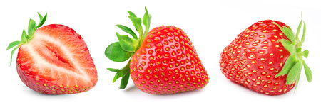 Strawberry isolated on white background.の写真素材