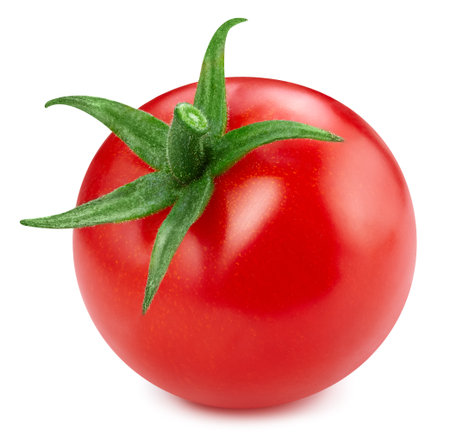 Fresh tomato. Tomato isolated on white background.の写真素材