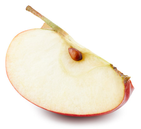 Fresh red apple fruit. Apple isolated on white background. Red apple Clipping Path.の写真素材