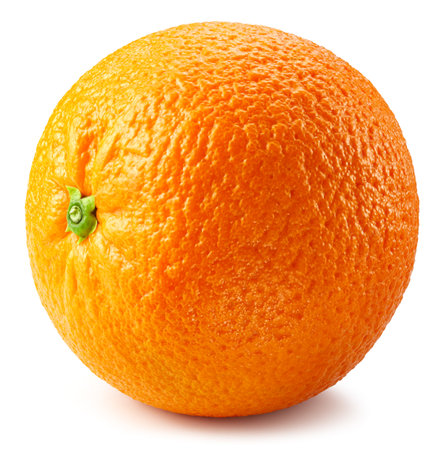 Orange  on white background. Orange  . Orange fruitsの写真素材